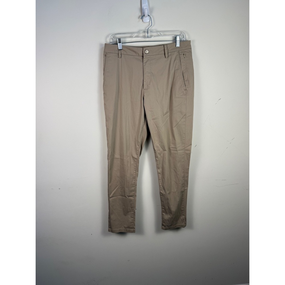 Birddogs Lined Golf Pants Mens 32x29 Khaki Tan Chino Built-in Liner Stretch